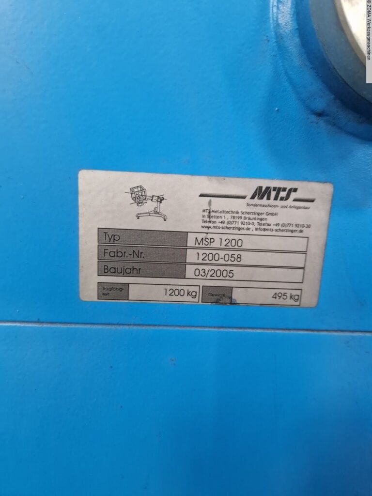 MTS Metal Technology MSP 1200 | 2005