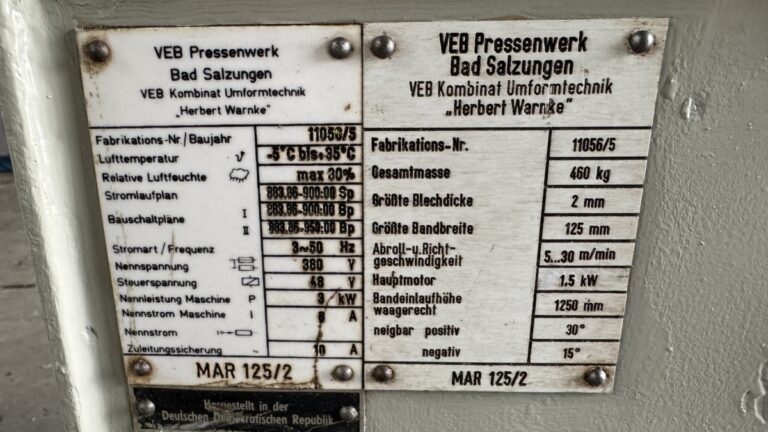 VEB Bad SALZUNGEN MAR 125/2