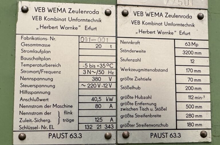WMW-ZEULENRODA PAUST 63.3 | 1976