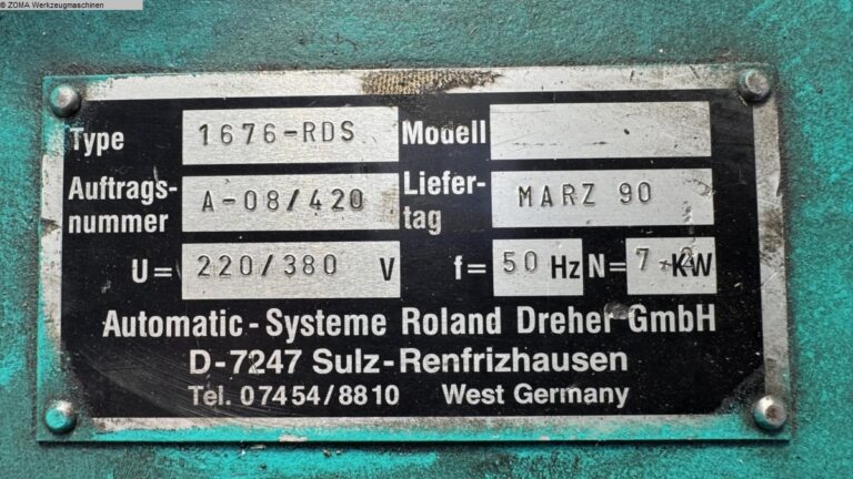 DREHER 1676-RDS | 1990