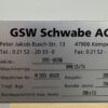 GSW-SCHWABE RMA 25/74 | 2013 10 2084 1321 24062026150529363